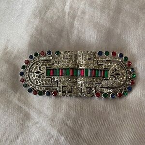 Stunning Vintage Art Deco CORO Convertible Brooch Dress Clips